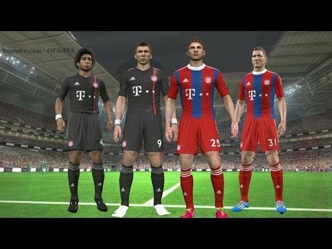 PES 2014 – Bayern Munich New Kits 2014 – 2015 ║ Home/Away ║