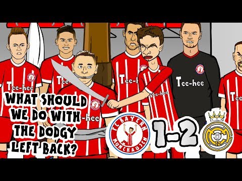 DODGY LEFT BACK! ?1-2! Bayern vs Real Madrid!? (Parody goals highlights Champions League 2018)