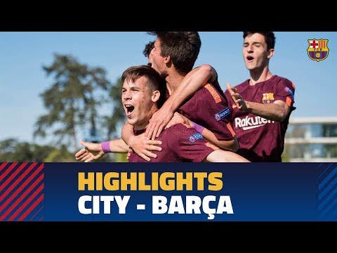 [HIGHLIGHTS] UEFA YOUTH LEAGUE: FC Barcelona – Manchester City (5-4)