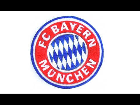 Como desenhar o escudo do Bayern de Munique (FC Bayern München) – How to Draw the Bayern Munich Logo