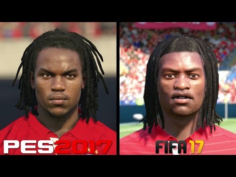 FIFA 17 vs PES 2017 Faces Comparison – Bayern Munchen: Robben, Sanches, Douglas Costa