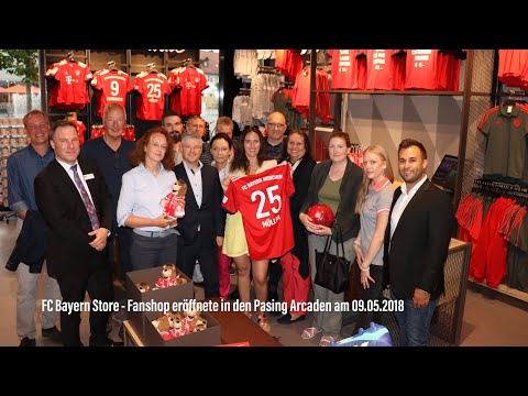 FC Bayern Store – Fanshop eröffnete in den Pasing Arcaden am 09.05.2018