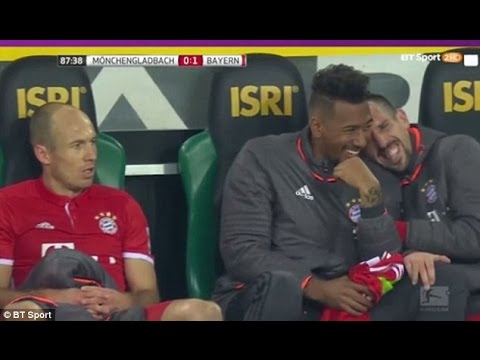 Bayern Munich players laugh at Robben’s angry reaction to substitution | 2017