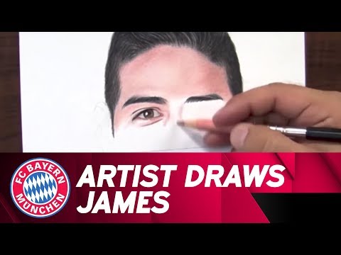 Amazing Drawing of James Rodríguez!?? | FC Bayern