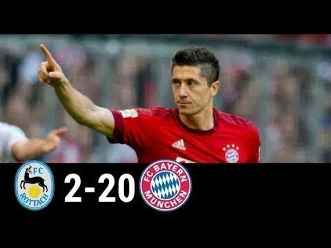 Rottach Egern vs Bayern Munchen 2-20 Resumen y goles 08/08/2018