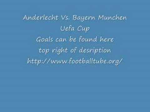 Anderlecht Vs. Bayern Munchen Uefa Cup