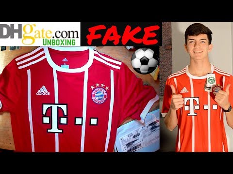 Fake Bayern Munich 2018 LEWANDOWSKI jersey unboxing ⚽? Home kit! DHGATE