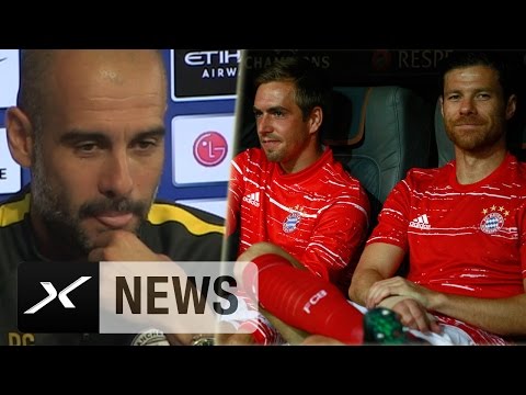 Pep Guardiolas Abschiedsrede für Philipp Lahm und Xabi Alonso | FC Bayern München