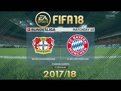 FIFA 18 Bayer 04 Leverkusen vs FC Bayern München | Bundesliga 2017/18 | PS4 Full Match