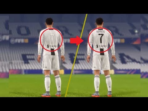 FIFA 18 MOD: How To Fix Juventus Kits 18/19 Jersey Color Name and Number (Black)