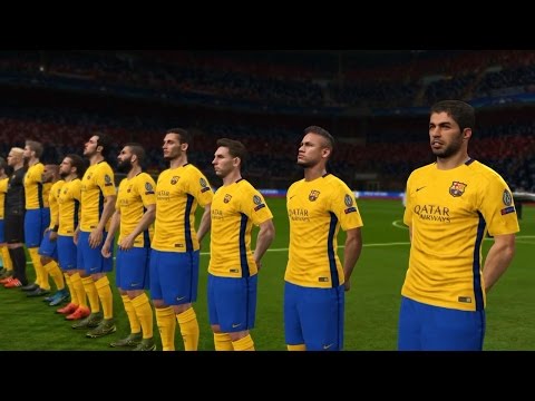 PES 2016 UEFA Champions League Final (FC Bayern Munich vs FC Barcelona Gameplay)