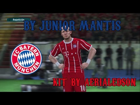 Kit Home FC Bayern München Temp. 2017-18 || PES 2017 PS4 || Kit By AerialEdson