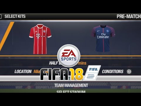 FIFA 18 Android/PPSSPP – FC Bayern and PSG Jersey Preview