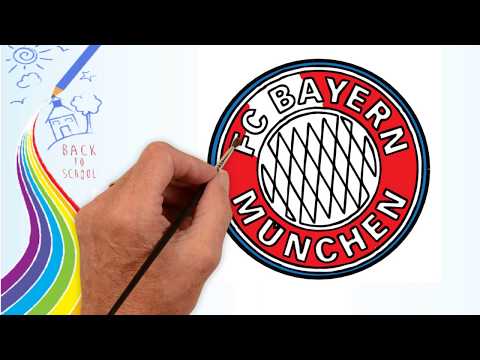 How to Draw FC Bayern München Badge – Drawing the Bayern München Logo | Drawing logo Channel