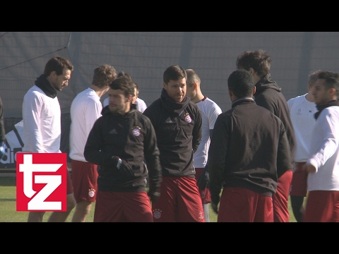FC Bayern vs. FC Arsenal: Abschlusstraining der Münchner mit Xabi Alonso