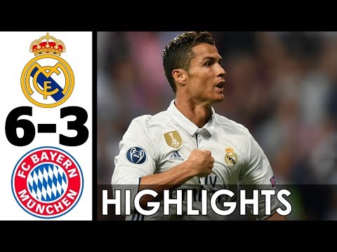 Real Madrid vs Bayern Munich 6-3 Goals and Highlights w/ English Commentary (UCL) 2016-17 HD 720p