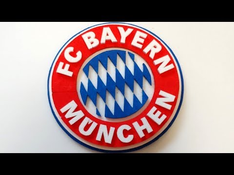 How to make 3d FC Bayern München logo/mark/ emblem  -Foam Art-