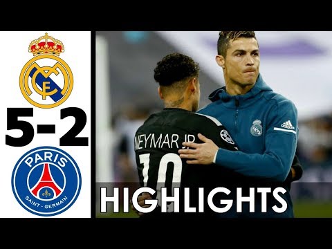 Real Madrid vs PSG 5-2 All Goals and Highlights w/ English Commentary (UCL) 2017-18 HD 720p