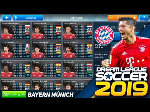 PLANTILLA DEL BAYERN DE MÚNICH AL 100 Y NORMAL PARA DREAM LEAGUE SOCCER 2019 LEWANDOWSKI MÜLLER