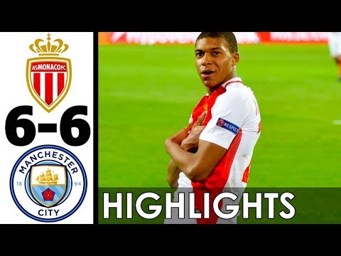 AS Monaco vs Manchester City 6-6 Goals and Highlights w/ English Commentary 2016-17 HD 720p