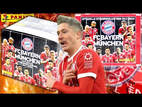 Komplettes FC BAYERN 17/18 STICKER Display (36 Tüten) Unboxing [deutsch]