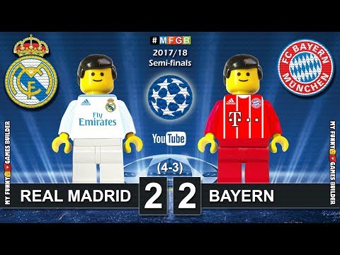 Real Madrid vs Bayern 2-2 • Semi-finals Champions League 2018 (01/05) Goals Highlights Lego Football