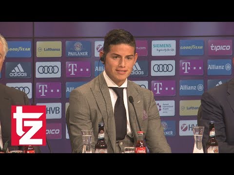 James Rodríguez beim FC Bayern: Neuzugang stellt sich in der Allianz Arena vor