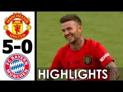 Manchester United vs Bayern Munich 5-0 All Goals and Extended Highlights w/ English 2019 (Legends)