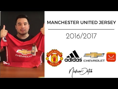 Manchester United Jersey 2016/2017 Aliexpress Unboxing and review Adidas Football Shirt