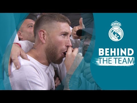 SERGIO RAMOS singing and TEAM CELEBRATION | Real Madrid 2 – 2 Bayern Munich