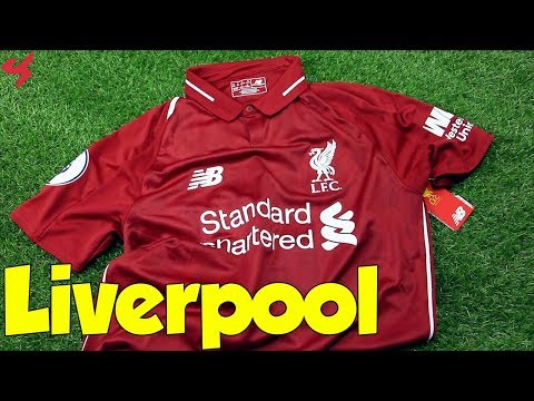 New Balance Liverpool FC M.Salah 2018/19 Home Soccer Jersey Unboxing + Review