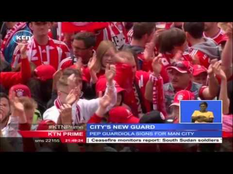 Manchester City announce signing of Bayern Munich head coach Pep Guardiola on a 3 year contract