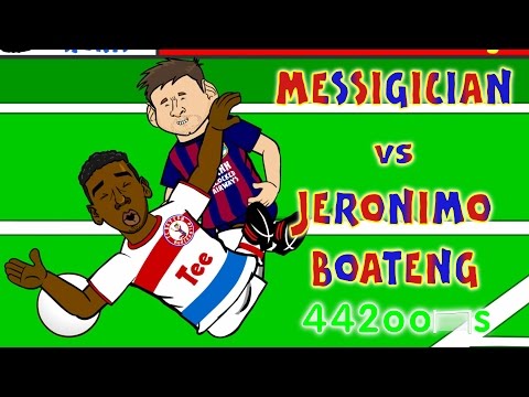 ?Lionel Messi vs Jerome Boateng CONSPIRACY?(Fall Goal Barcelona Bayern Munich 3-0 2015 Parody)