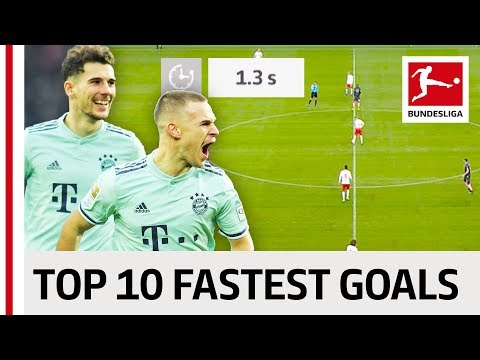 Top 10 Fastest Goals 2018/19 So Far – Sancho, Goretzka & More