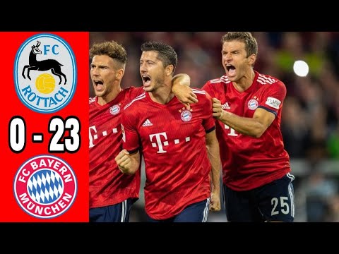 Hasil bola tadi malam Rottach egern vs Bayern munchen 0-23 All goals & Highlight