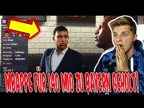 MBAPPE für 140 MIO zu BAYERN geholt! ⚽? Fifa 18 Karrieremodus Fc Bayern FifaGaming #54