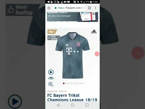 FC Bayern neues Champions League Trikot 18/19