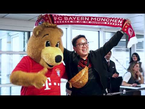 Celebrations with FC Bayern München at Munich Airport