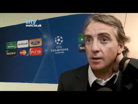 Bayern Munich v Manchester City: Roberto Mancini's post-match reaction in the Champions League