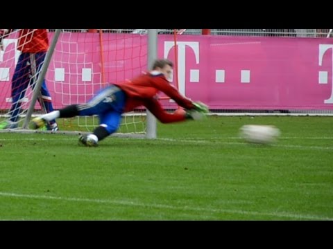 Manuel Neuer – Low diving Saves – Goalkeeper training FC Bayern Munich – part 5