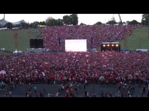 Stern des Südens beim Public Viewing Olympiastadion München