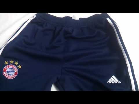 Gogoalshop.co 18 19 Bayern Munich Navy & White Stripe Training Trouser