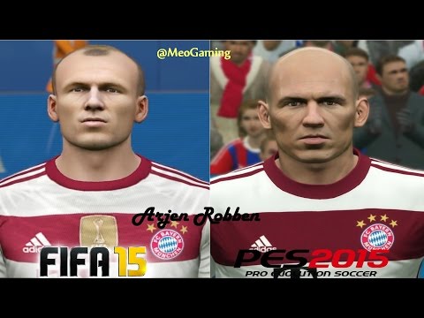 FIFA 15 vs PES 2015 – BAYERN MUNICH Face Comparison |HD 1080p