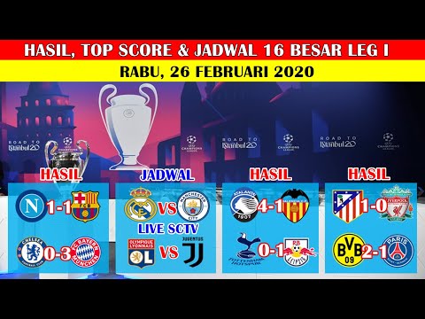 Hasil Liga Champions Tadi Malam 16 Besar Leg 1 ~ Napoli VS Barcelona, Chelsea VS Bayern Munchen