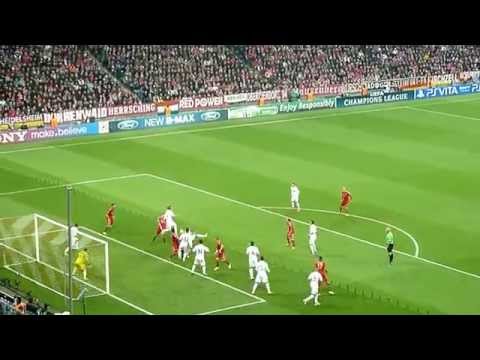 Bayern vs. Real – 17.04.2012 – Allianz Arena – Tor zum 1 : 0 durch Franck Ribéry – LIVE !!!