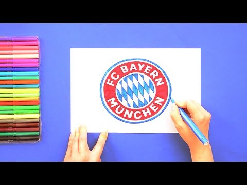 How to draw FC Bayern Munich Logo