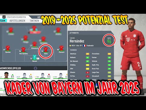 EXPERIMENT: FC BAYERN MÜNCHEN im JAHR 2025 (2019-2025) – Fifa 20 Karrieremodus Potenzial Test