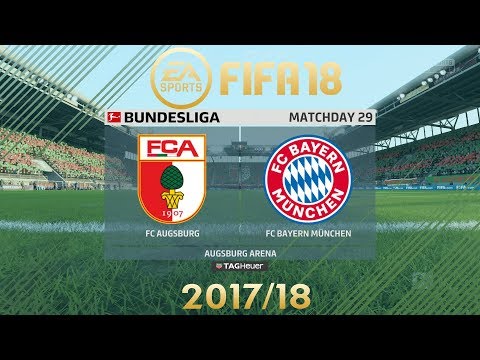 FIFA 18 FC Augsburg vs FC Bayern München | Bundesliga 2017/18 | PS4 Full Match