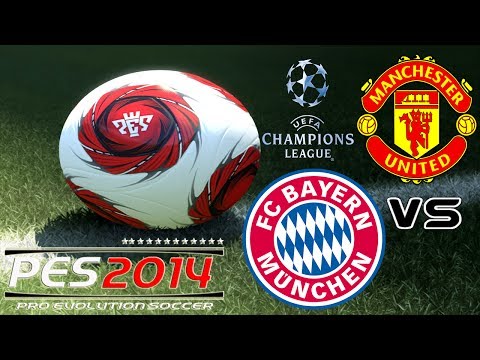 PES 2014 UEFA Champions League FC Bayern München vs Manchester United exibition match