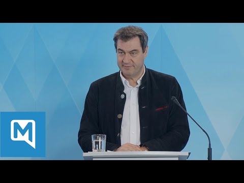 Coronavirus in Bayern Pressekonferenz:  Markus Söder über weitere Maßnahmen zu Covid-19 nach Ostern